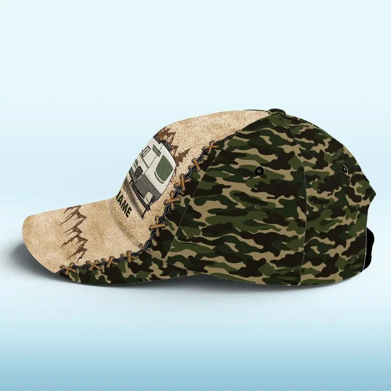 Camping Lovers - Let's Sit By The Campsite - Personalized Cap Hat The Next Custom Gift