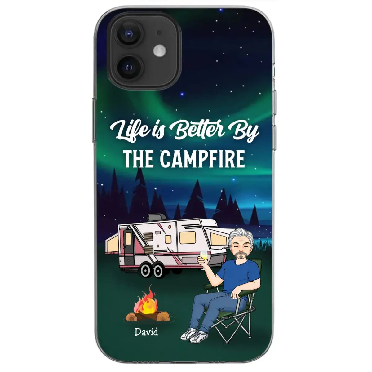 Camping Lovers - Life Is Better By The Campfire Gift For Camping Lovers - Personalized Clear Phone Case Phone Case The Next Custom Gift