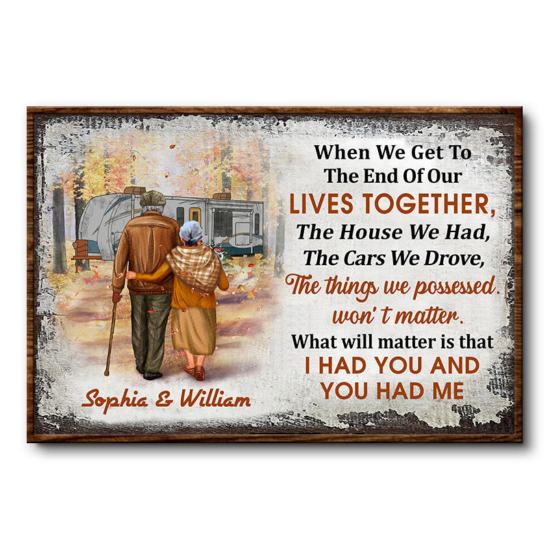 Camping Old Couple When We Get Custom RVs - Personalized Custom Poster