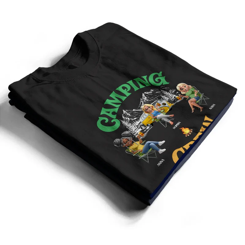 Camping Crew 3D Effect - Personalized T Shirt