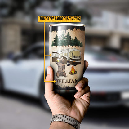 Camping Gift Camper RV Don't Always Drink Custom Tumbler