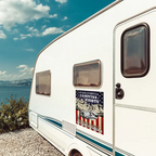 Camping Stars Stripes And Campfire Nights - Personalized Decor Decal