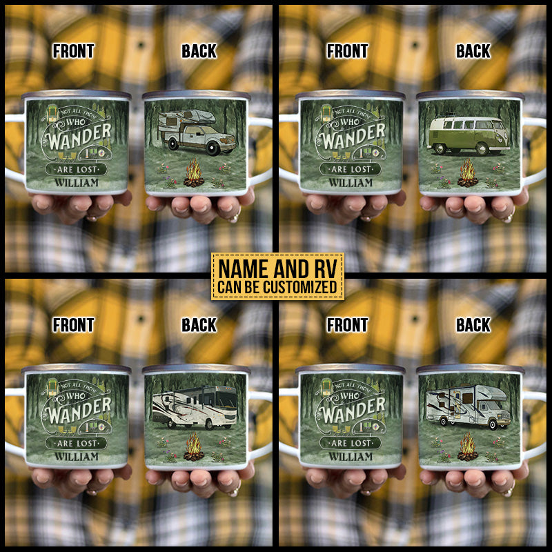 Camping Wander Are Lost Custom Campfire Mug