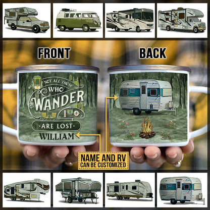Camping Wander Are Lost Custom Campfire Mug