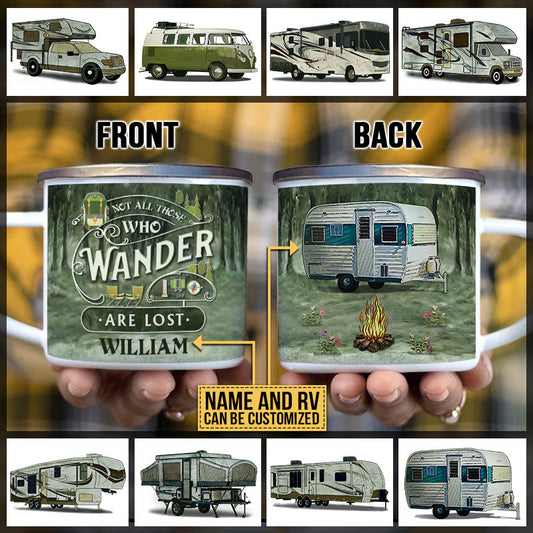Camping Wander Are Lost Custom Campfire Mug