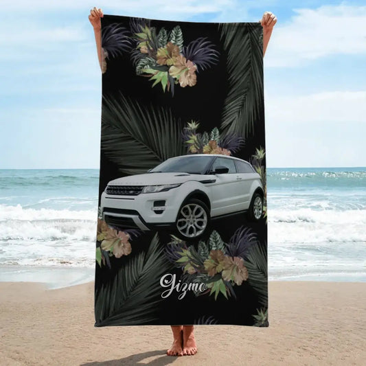 Car Lover - Custom Photo For Car Lover - Personalized Beach Towel (TL) Beach Towel The Next Custom Gift