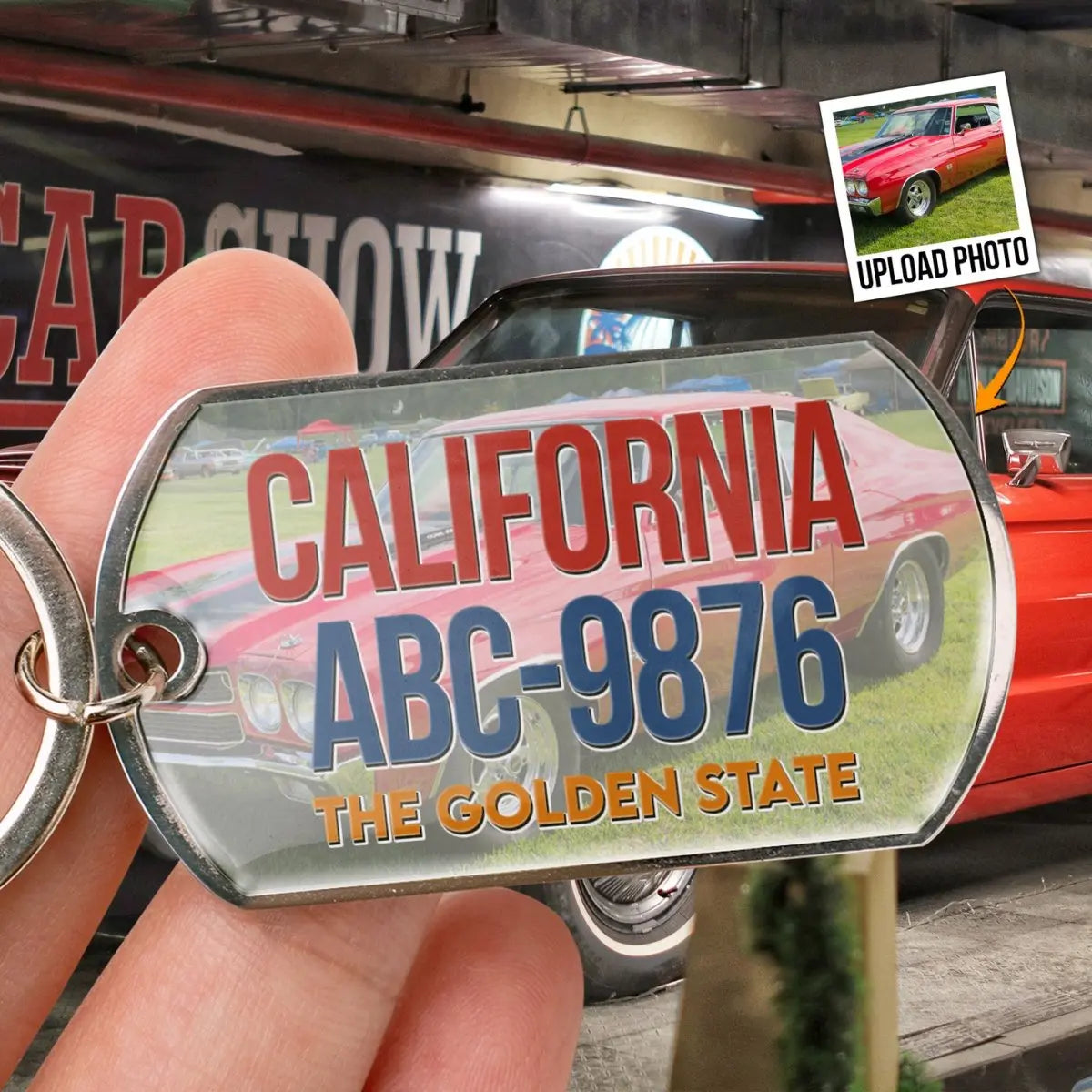 Car Lovers - Key To My Car - Personalized Stainless Steel Photo Keychain (LH) Keychain The Next Custom Gift