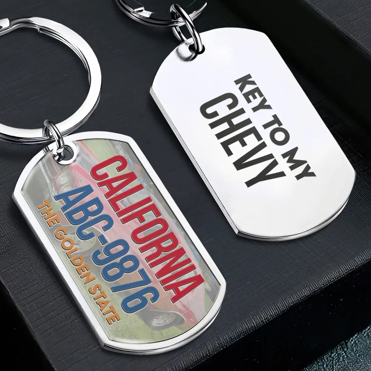 Car Lovers - Key To My Car - Personalized Stainless Steel Photo Keychain (LH) Keychain The Next Custom Gift