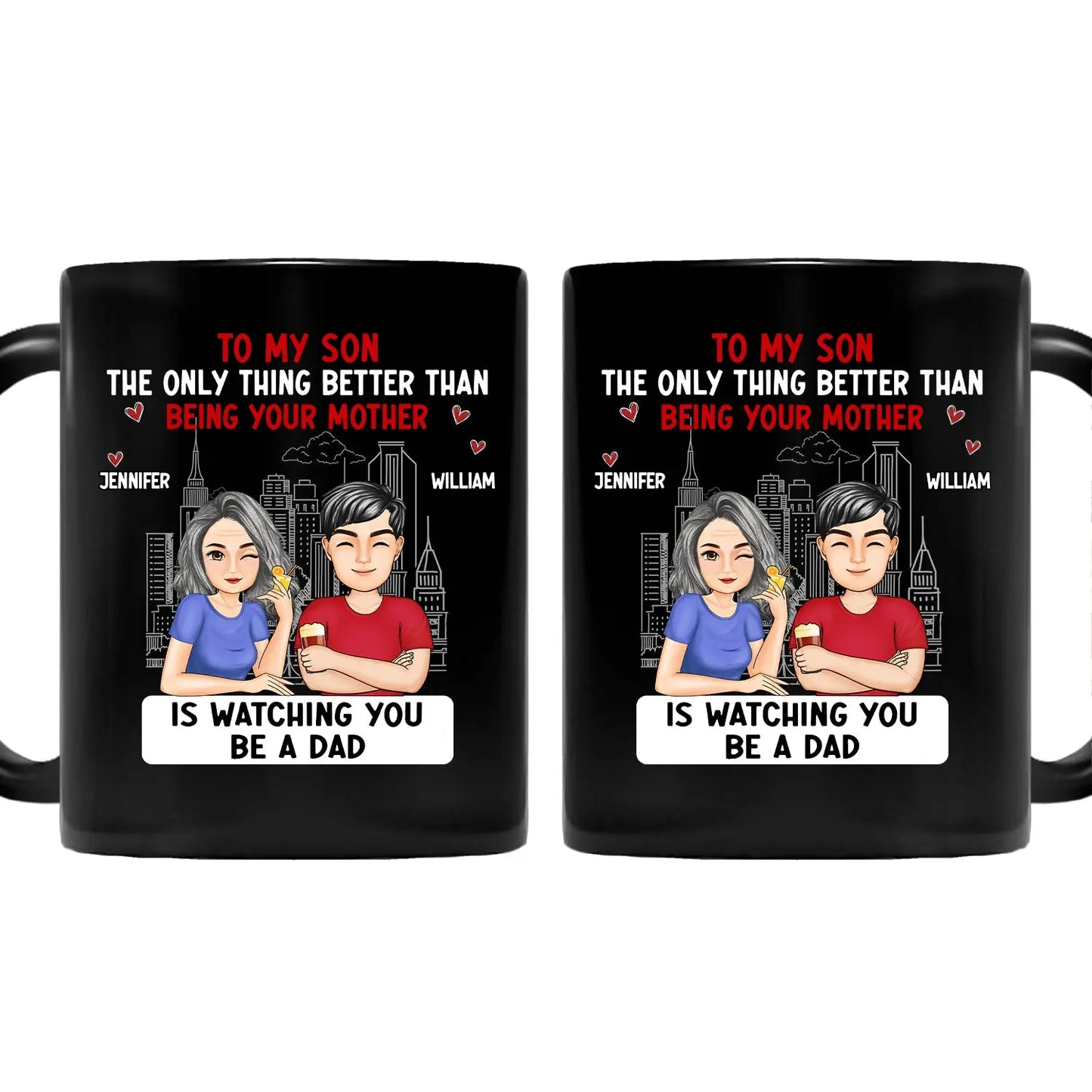 Cartoon Better Than Being Your Mother Father - Gift For Daughter, Gift For Son - Personalized Mug Mug The Next Custom Gift