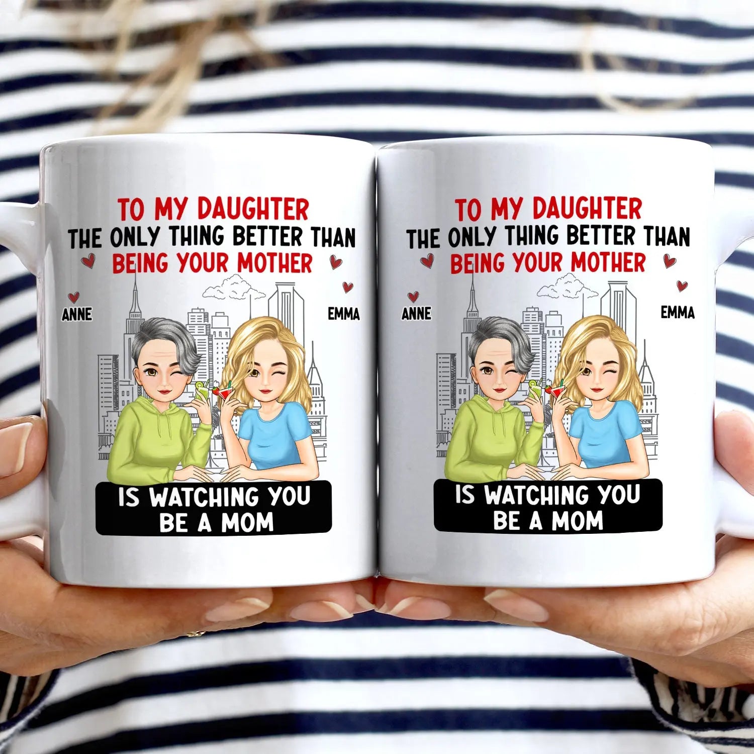 Cartoon Better Than Being Your Mother Father - Gift For Daughter, Gift For Son - Personalized Mug Mug The Next Custom Gift