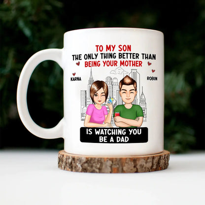 Cartoon Better Than Being Your Mother Father - Gift For Daughter, Gift For Son - Personalized Mug Mug The Next Custom Gift