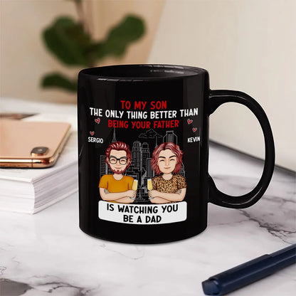 Cartoon Better Than Being Your Mother Father - Gift For Daughter, Gift For Son - Personalized Mug Mug The Next Custom Gift