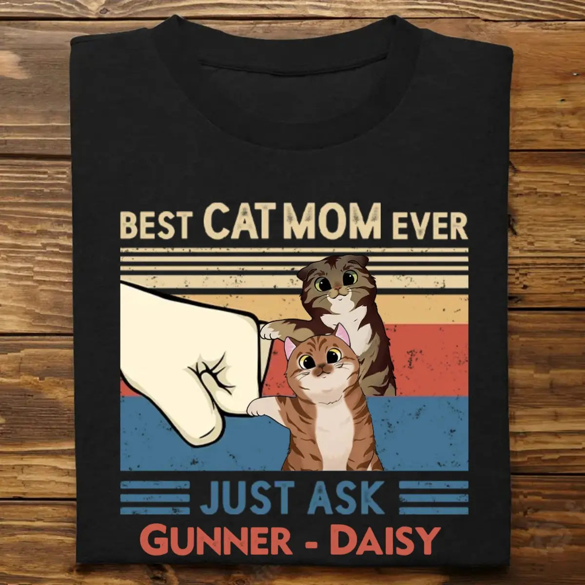 Cat Lover - Best Cat Mom Cat Dad Ever Just Ask - Personalized Unisex T-shirt T-shirt The Next Custom Gift