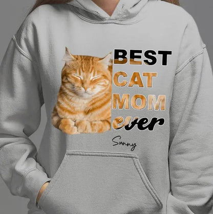 Cat Lovers - Best Cat Mom - Personalized Unisex T-shirt (LH) Shirts & Tops The Next Custom Gift