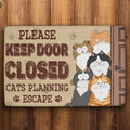 Cat Lovers - Cat's Planning - Personalized Doormat Doormat The Next Custom Gift