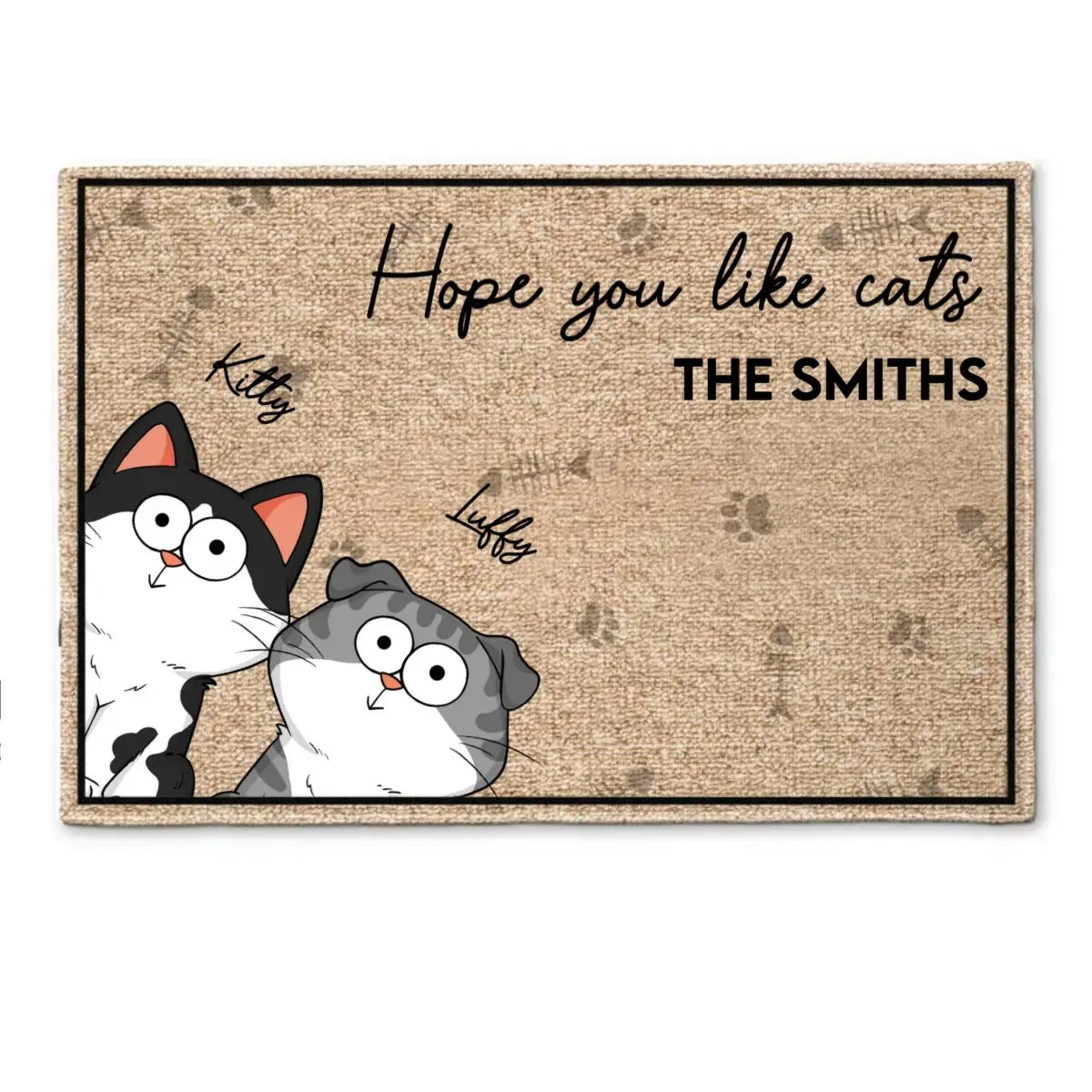 Cat Lovers - Hope You Like Cats - Personalized Doormat - The Next Custom Gift  Doormat