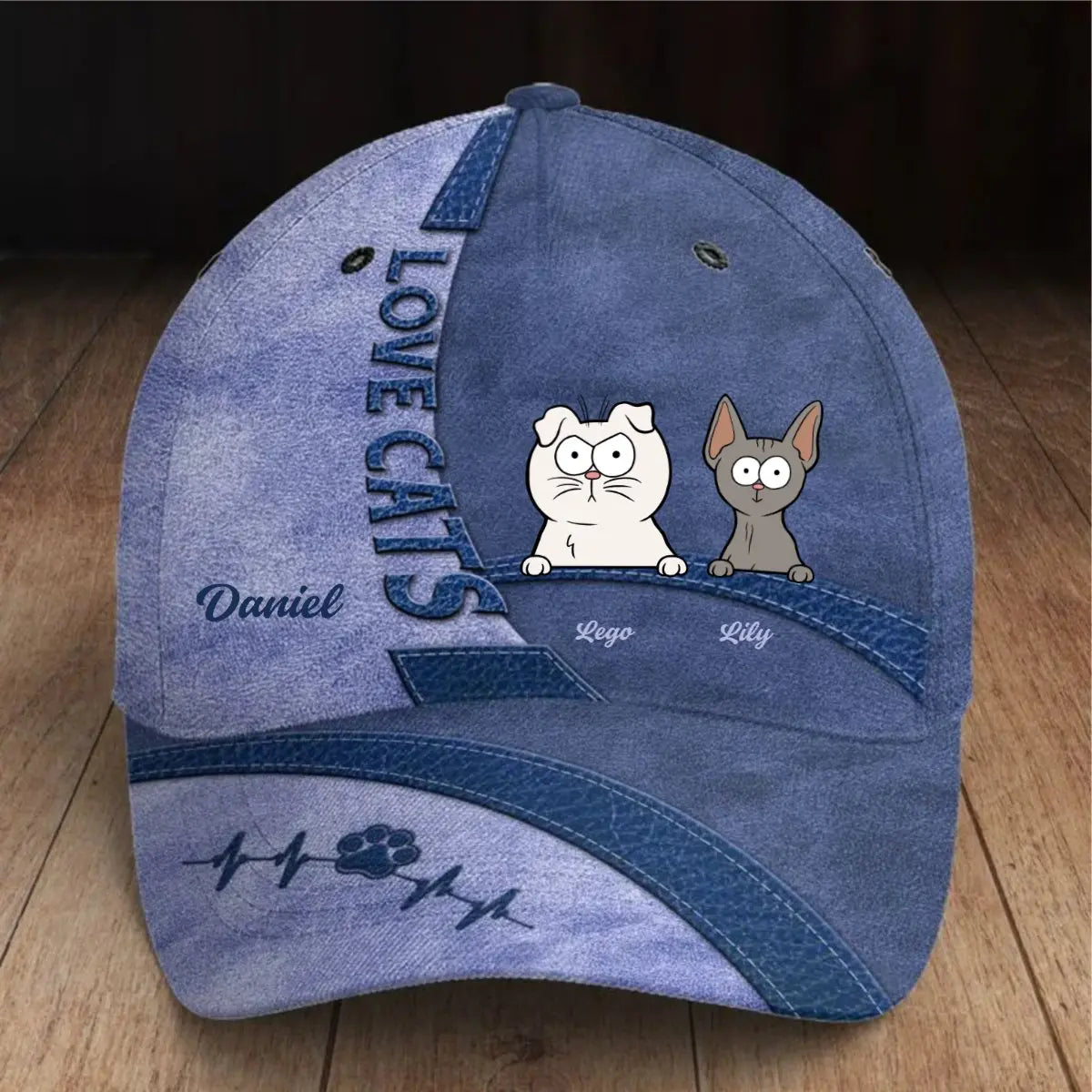 Cat Lovers - Keep Calm And Love Cats - Personalized Classic Cap (LH) Hat The Next Custom Gift