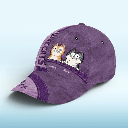 Cat Lovers - Keep Calm And Love Cats - Personalized Classic Cap (LH) Hat The Next Custom Gift