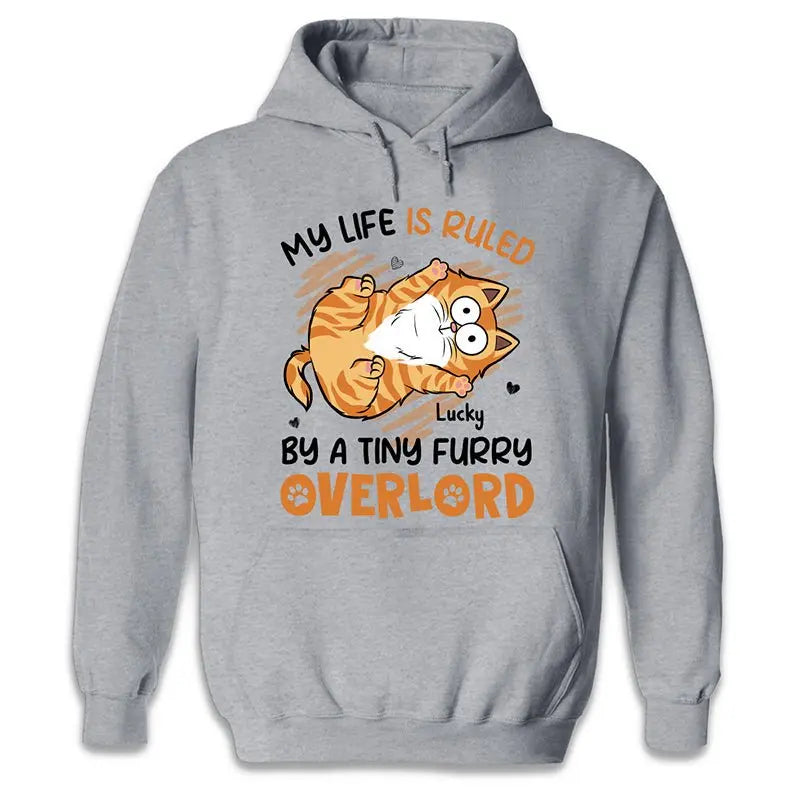 Cat Lovers - My Life Is Ruled By Tiny Furry Overlords - Personalized Unisex T-shirt (LH) Shirts & Tops The Next Custom Gift