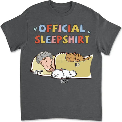 Cat Lovers - Official Sleep Shirt - Personalized T-Shirt T-shirt The Next Custom Gift