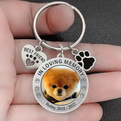 Pet Lovers  - Memorial Gift for Dog/Cat Lovers - Personalized Keychain Stainless Steel Keychain The Next Custom Gift