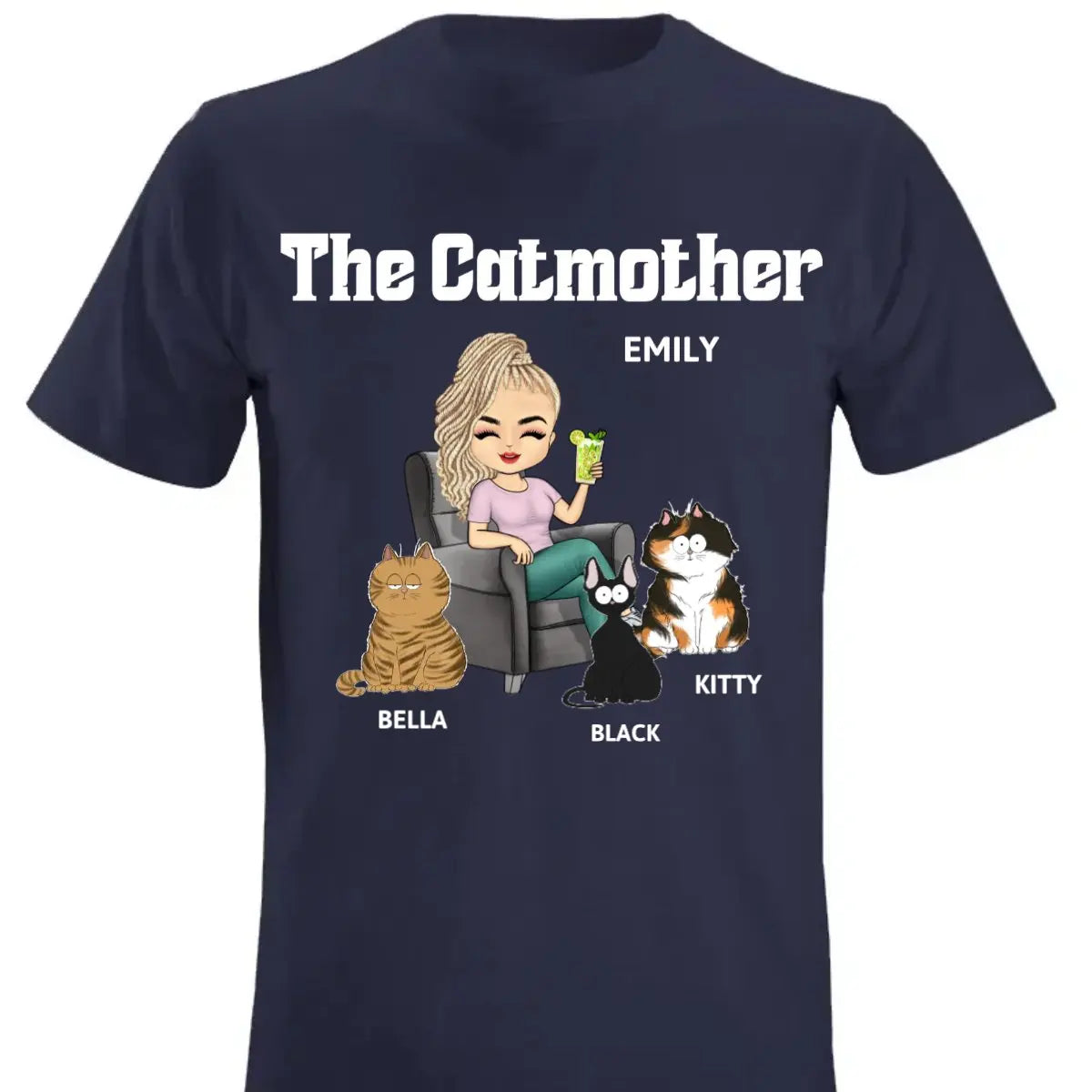 Cat Lovers - The Cat Mother - Personalized Shirt Shirts & Tops The Next Custom Gift