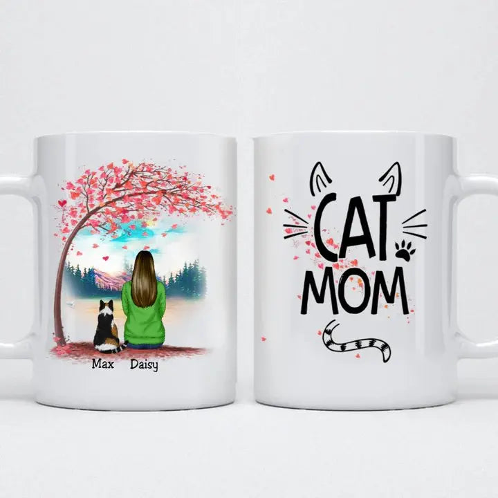 Cat Mom - Personalized Mug (VT) Mug The Next Custom Gift