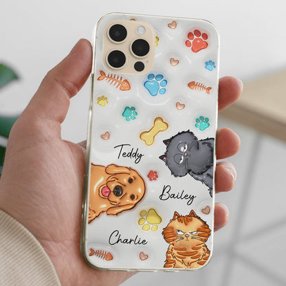 My Lovely Fur Babies Ver Pet - Personalized Custom 3D Inflated Effect Phone Case