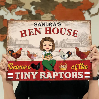 Chicken Coop Mother Cluckers - Personalized Classic Metal Signs