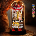 Choose You To Be My Daughter - Personalized Everlasting Rose Dome Lamp