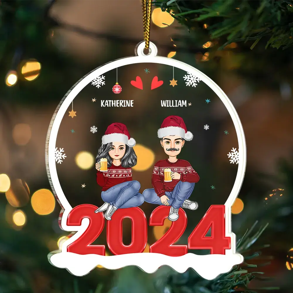 Christmas 2024 Family - Personalized Custom Shaped Acrylic Ornament Ornament The Next Custom Gift