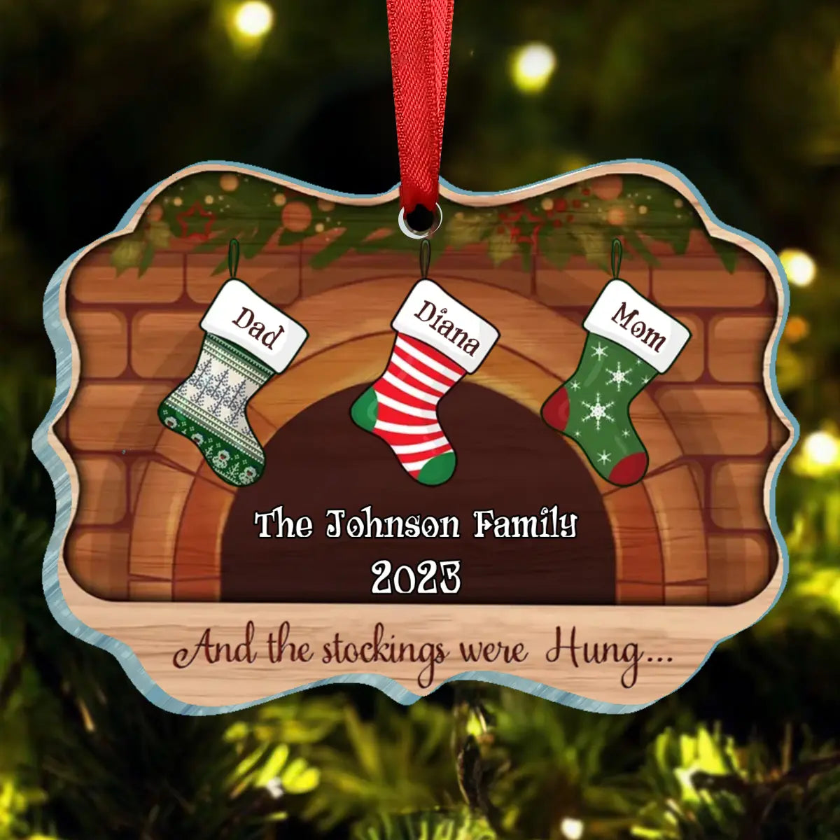 Christmas Gift - Christmas Stockings Hanging - Personalized Christmas Ornament