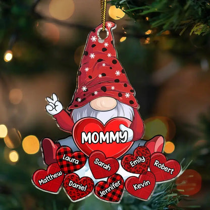 Christmas Grandma's Little Sweethearts - Personalized Cutout Acrylic Ornament ornament The Next Custom Gift