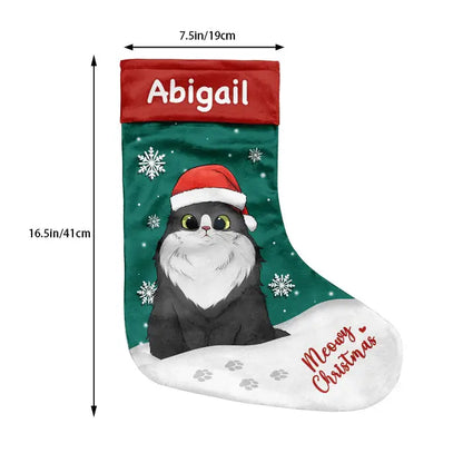 Christmas Is So Much Fun When You Are A Cat - Cat Christmas Costumes - Personalized Christmas Stocking (AB) Christmas Stocking The Next Custom Gift