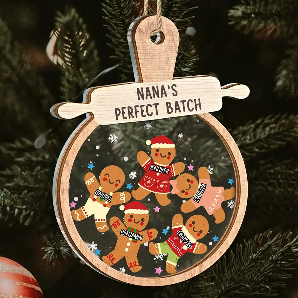 Christmas Grandma Cookies - Personalized 2-Layered Ornament