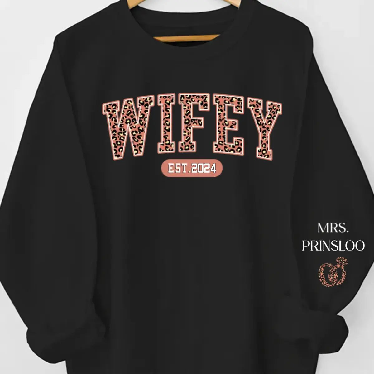 Couple - A Happy Wifey - Personalized Sweater (LH) Sweater The Next Custom Gift