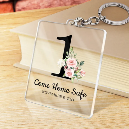 Couple Anniversary Love Message - Personalized Acrylic Keychain