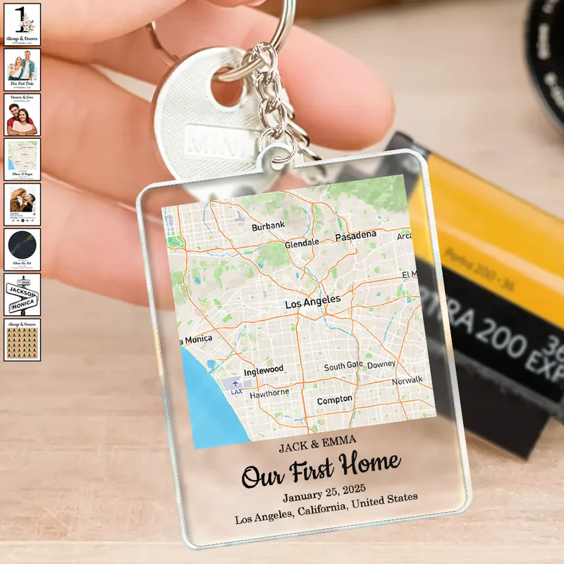 Couple Anniversary Love Message - Personalized Acrylic Keychain