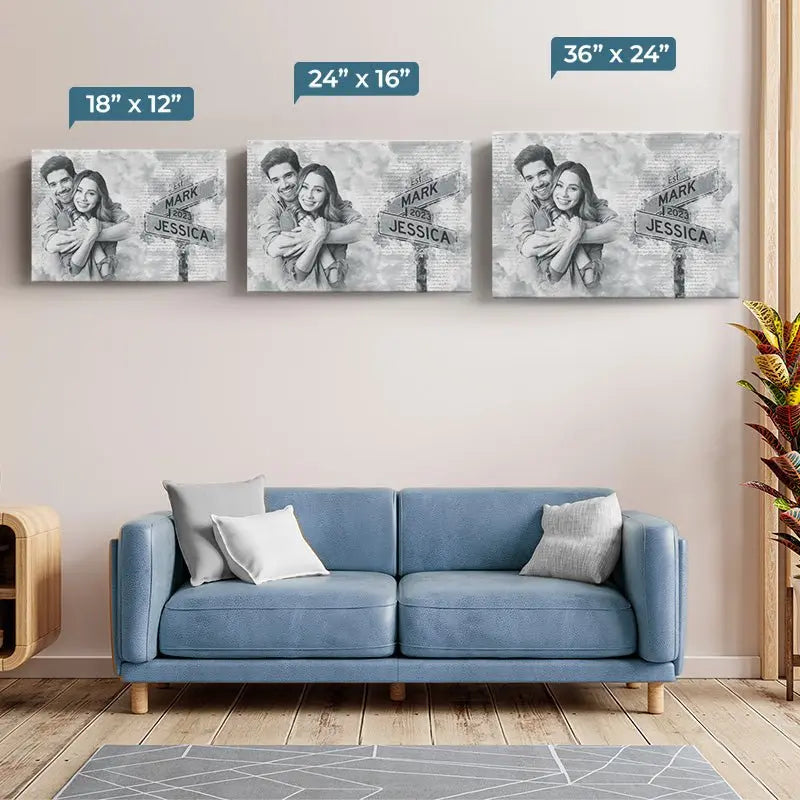 Couple - Be Lovers But Be Best Friends Too - Personalized Canvas