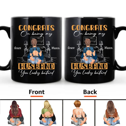 Couple - Congrats On Being My Husband - Personalized Mug (SA) - The Next Custom Gift  Mug