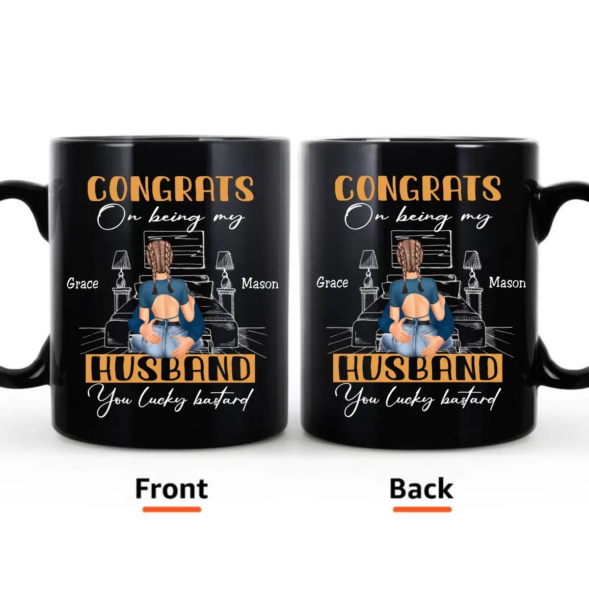 Couple - Congrats On Being My Husband - Personalized Mug (SA) - The Next Custom Gift  Mug