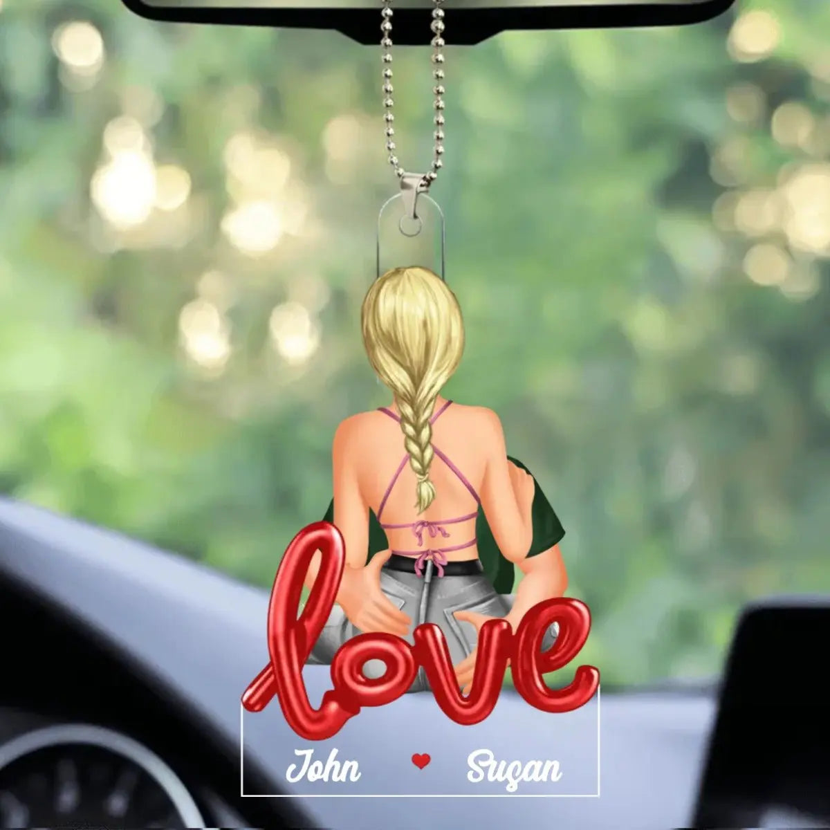 Couple - Couple Kiss Passionate - Personalized Car Ornament ornament The Next Custom Gift