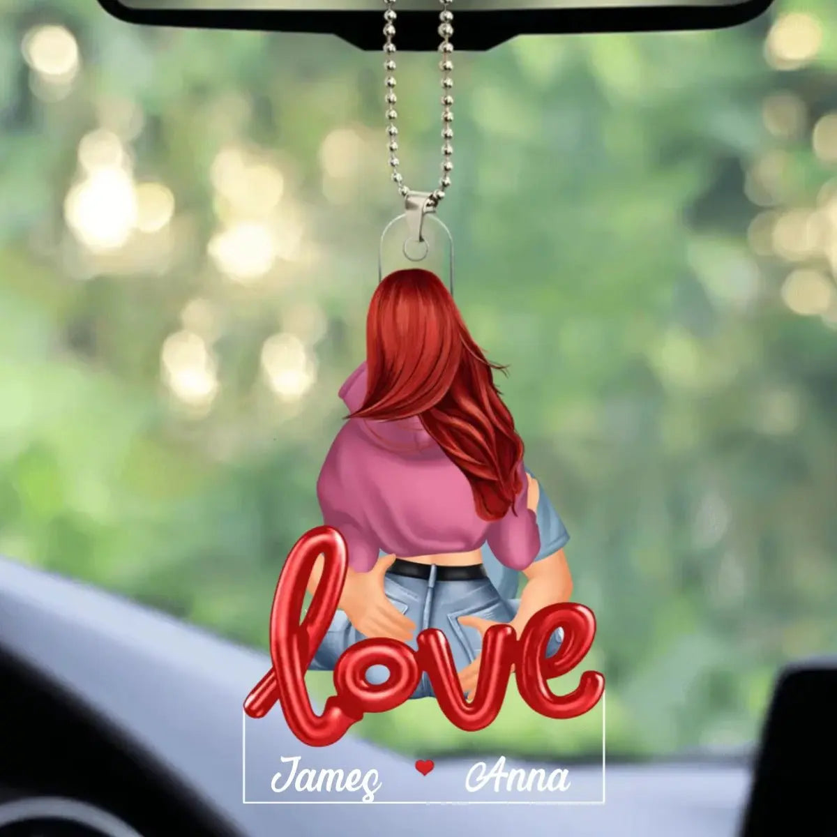 Couple - Couple Kiss Passionate - Personalized Car Ornament ornament The Next Custom Gift