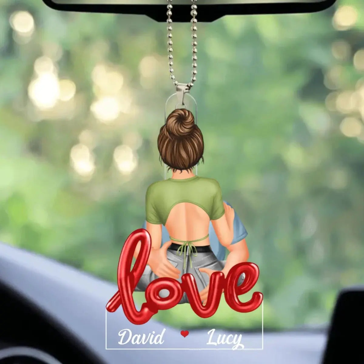 Couple - Couple Kiss Passionate - Personalized Car Ornament ornament The Next Custom Gift