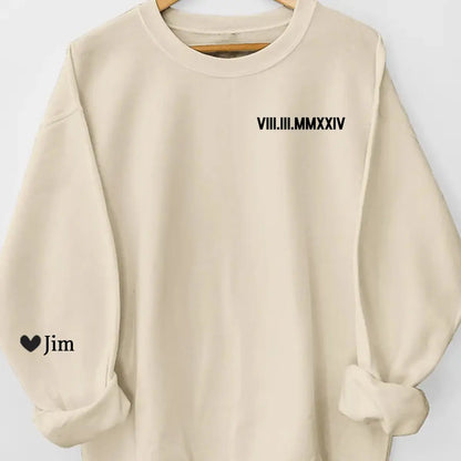 Couple - Custom Roman Numeral - Personalized Sweatshirt, Hoodie Shirts & Tops The Next Custom Gift