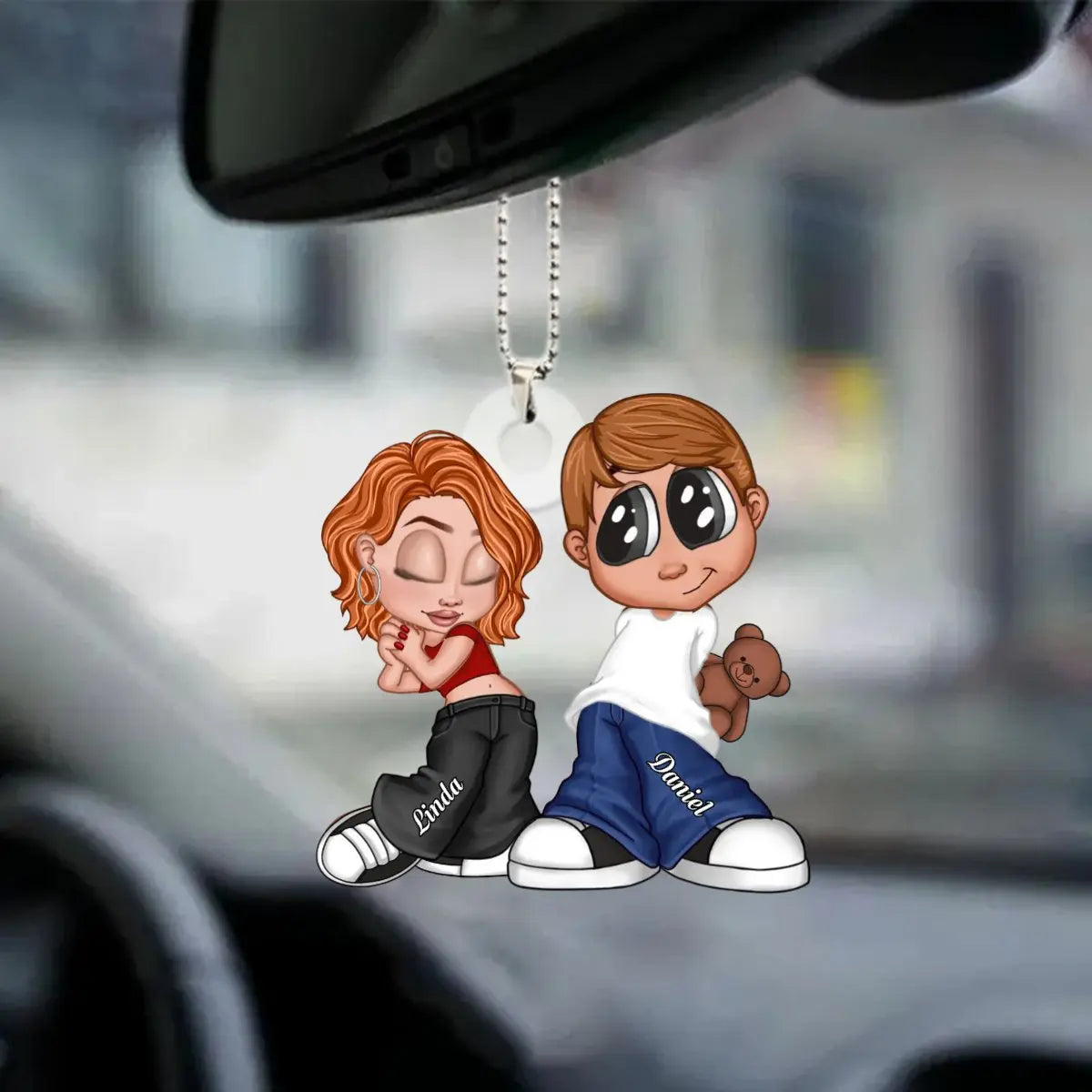 Couple -  Gift For Him, Gift For Her - Personalized Car Ornament (TL) ornament The Next Custom Gift