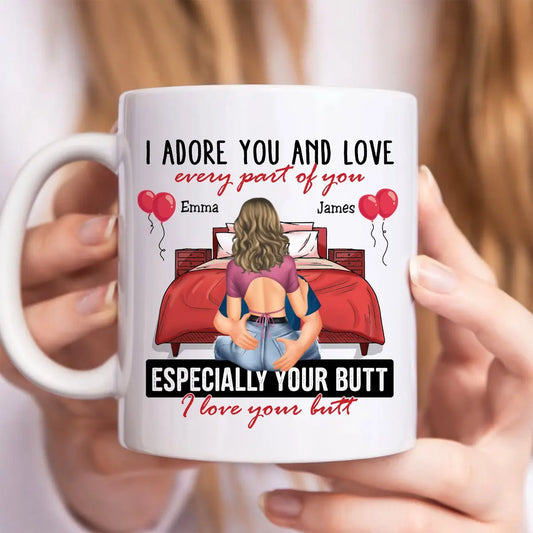 Couple - I Adore You And Love Every Part Of You - Personalized Mug - The Next Custom Gift  Mug