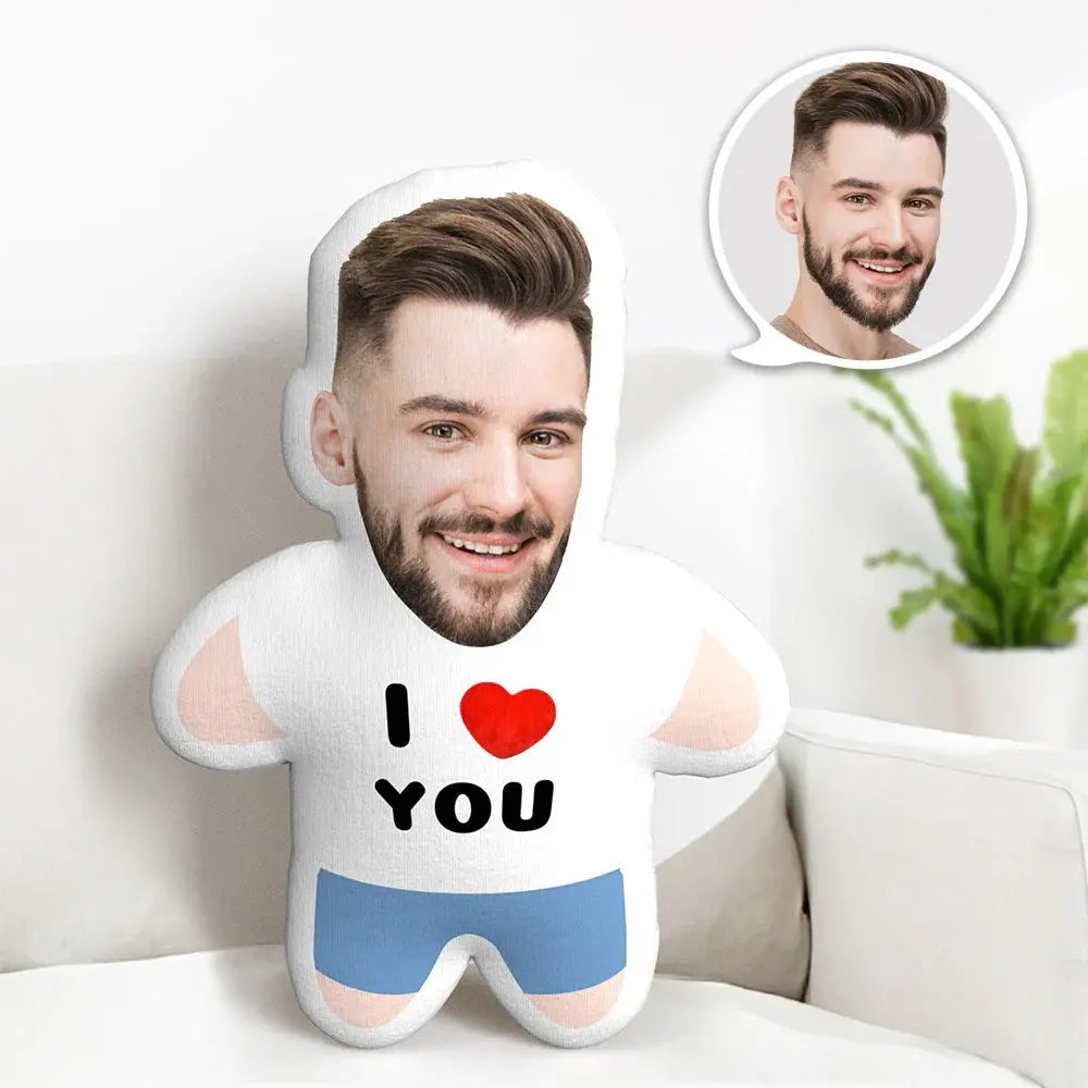 Couple - I Love You Custom Photo - Personalized Minime Pillow Pillow The Next Custom Gift