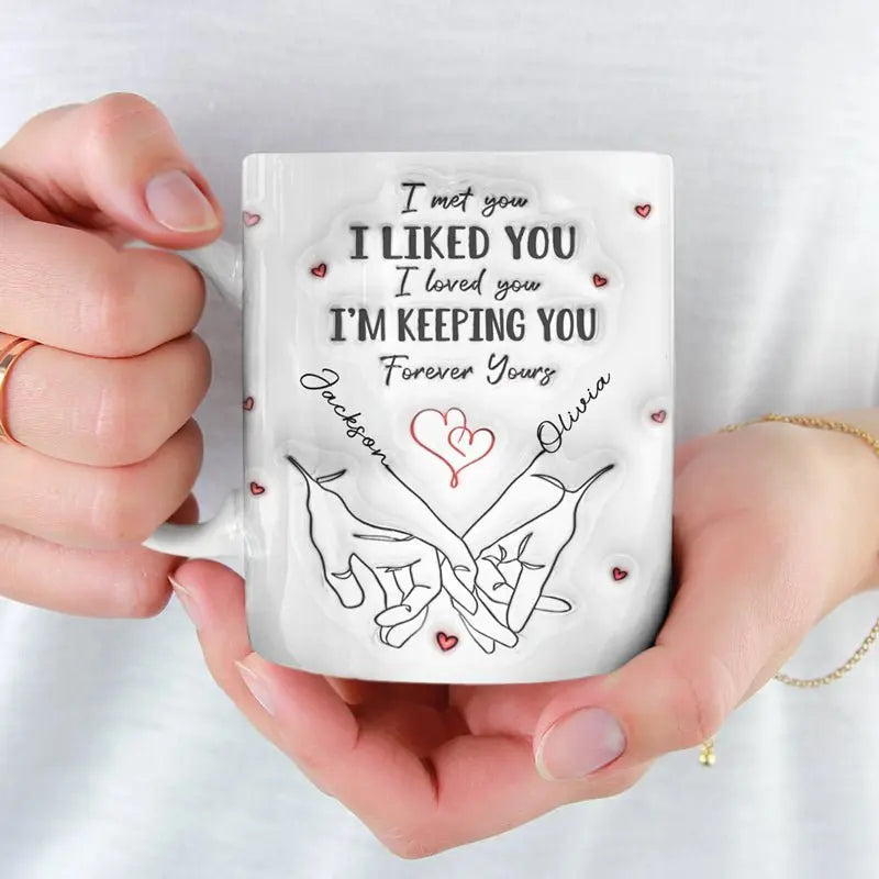 Couple - I Met You I Loved You - Personalized Mug Mug The Next Custom Gift