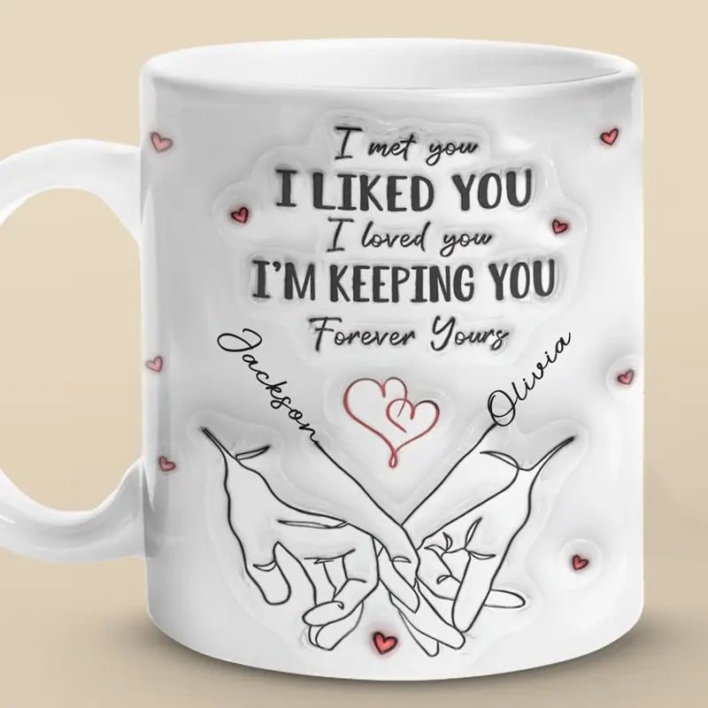 Couple - I Met You I Loved You - Personalized Mug Mug The Next Custom Gift